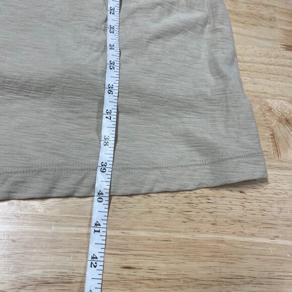 Standard James Perse NWT Scoop Back Tank Dress Size 1 US Small Tan Burnout - Picture 8 of 10